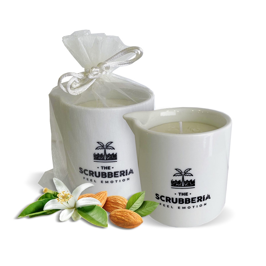 Candela da massaggio mandorle & fiori d'arancio 150 ml